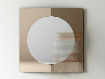 CENTRAL - Square wall-mounted mirror by Tonelli Design - view 2